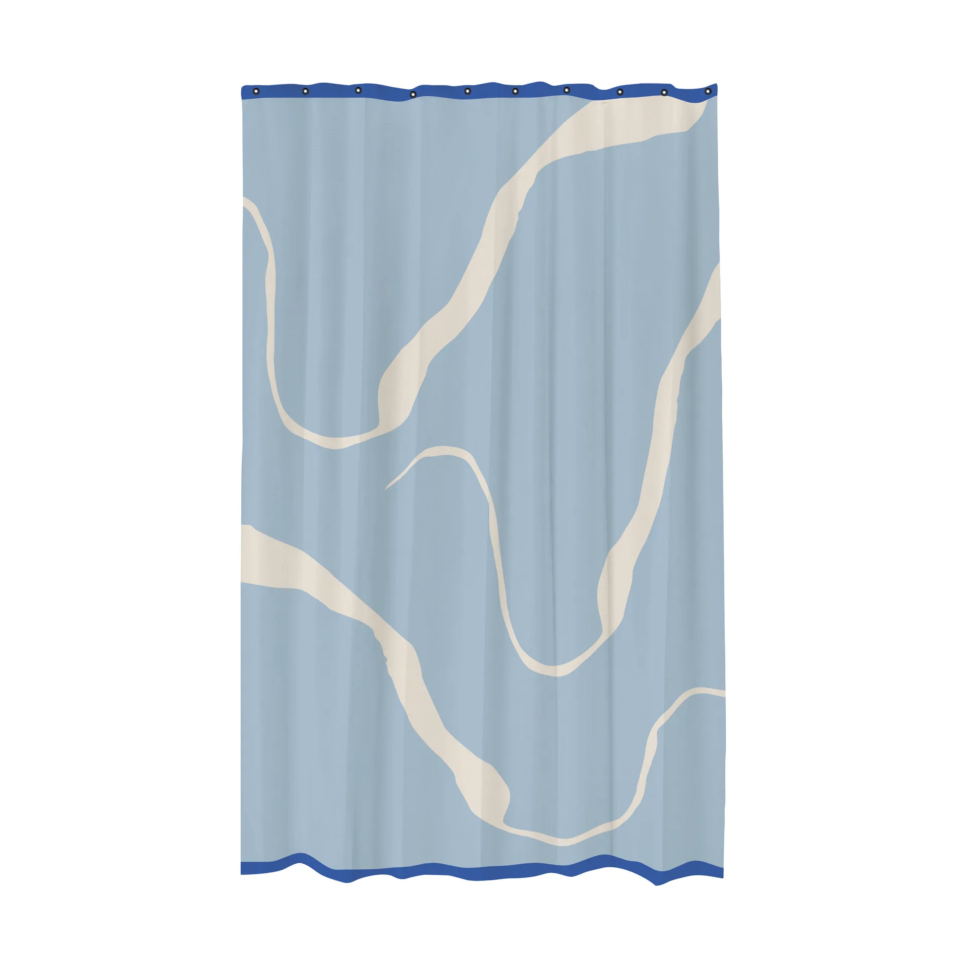 Nova Arte duschdraperi 150x200 cm, Light blue-off-white Mette Ditmer