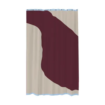 Nova Arte duschdraperi 150x200 cm - Red-Grey (röd-grå) - Mette Ditmer