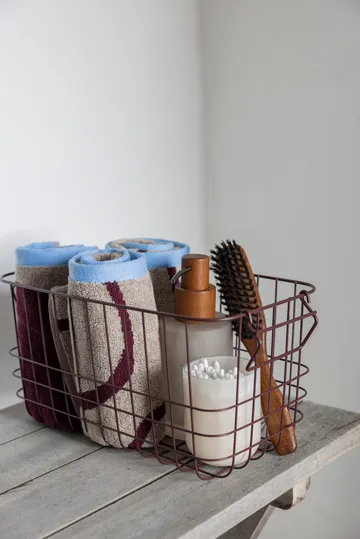 Nova Arte gästhandduk 40x55 cm 2-pack - Wine-sand - Mette Ditmer