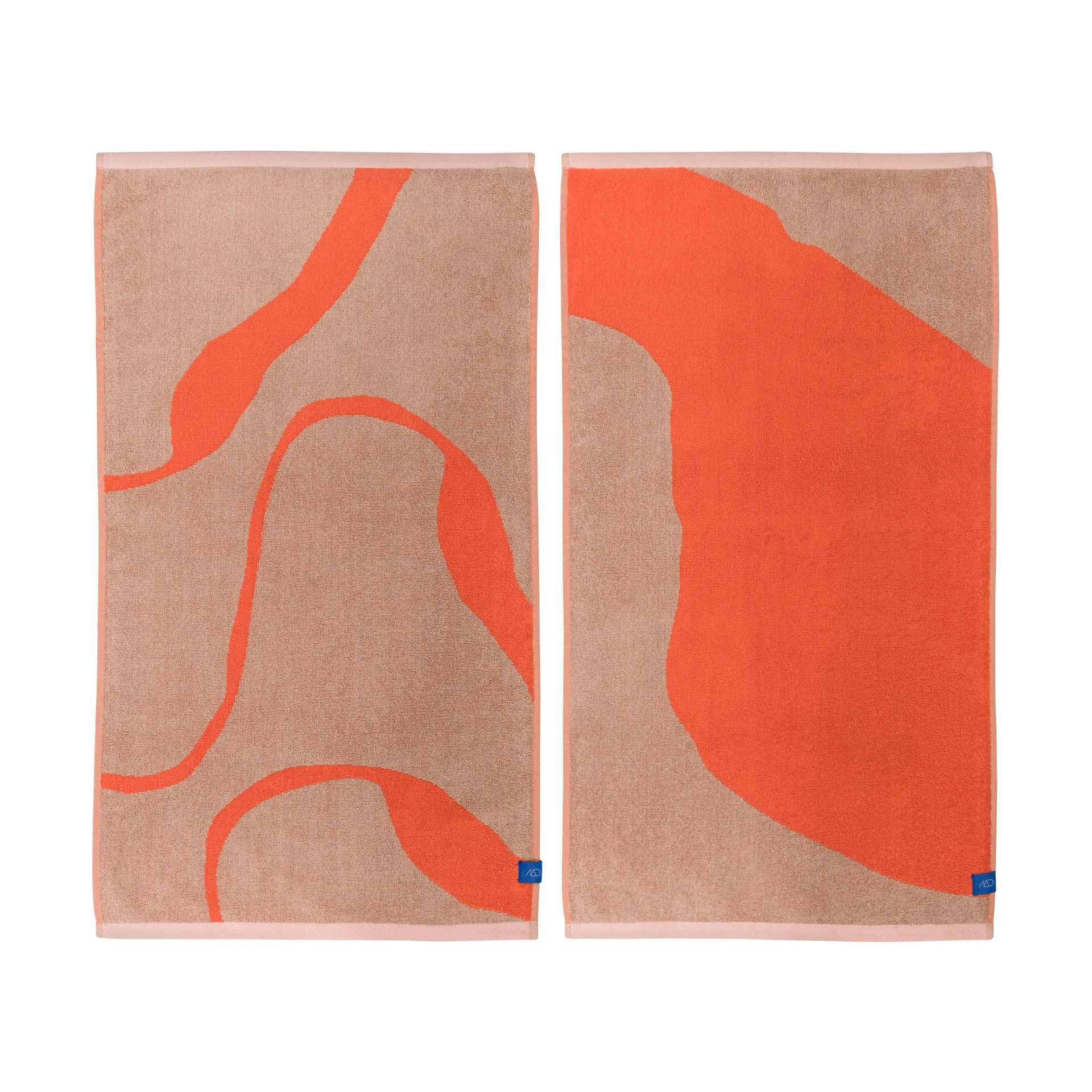 Nova Arte handduk 50x90 cm 2-pack, Latte-orange Mette Ditmer