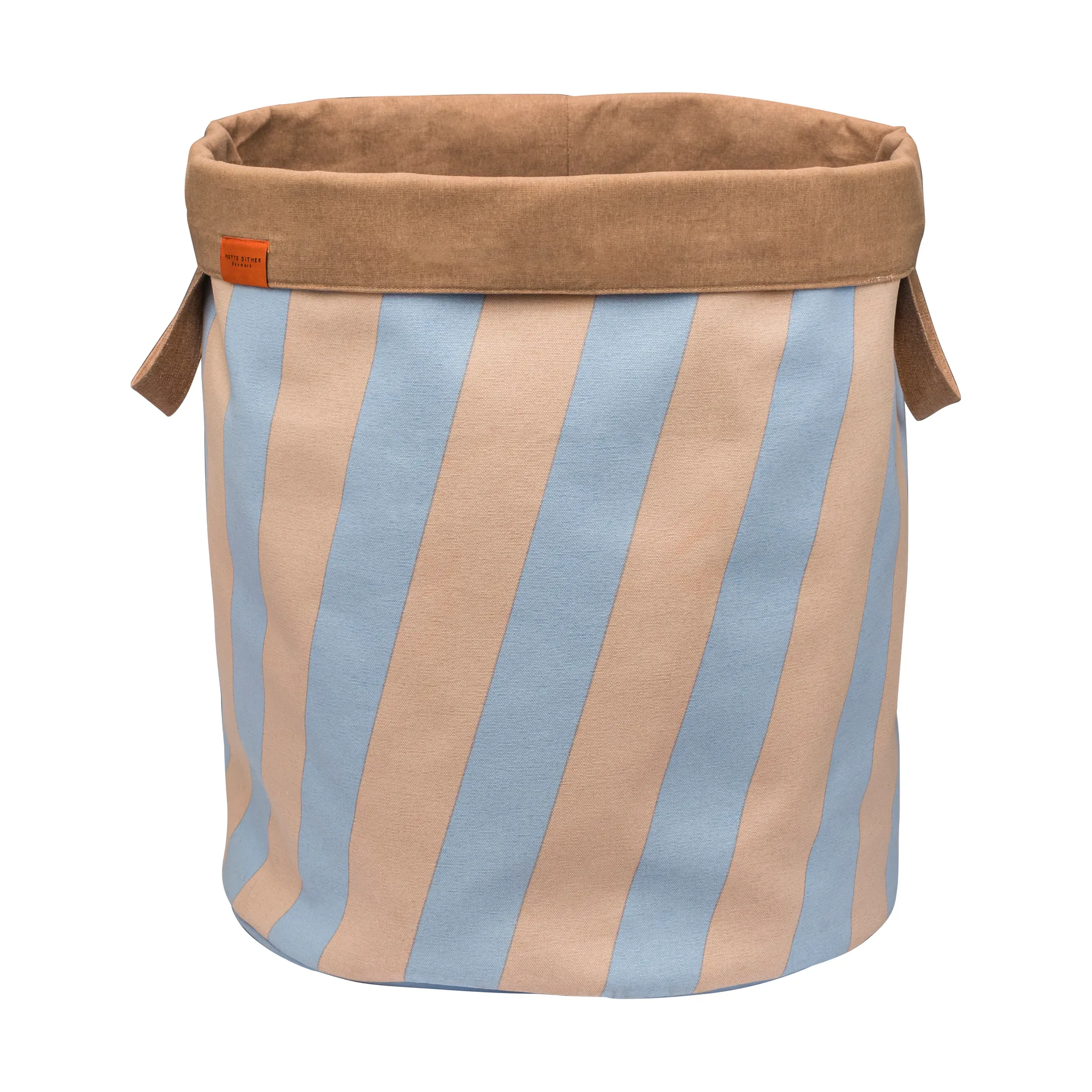 Nova Arte tvättkorg 40x40x50 cm, Light blue-powder rose Mette Ditmer