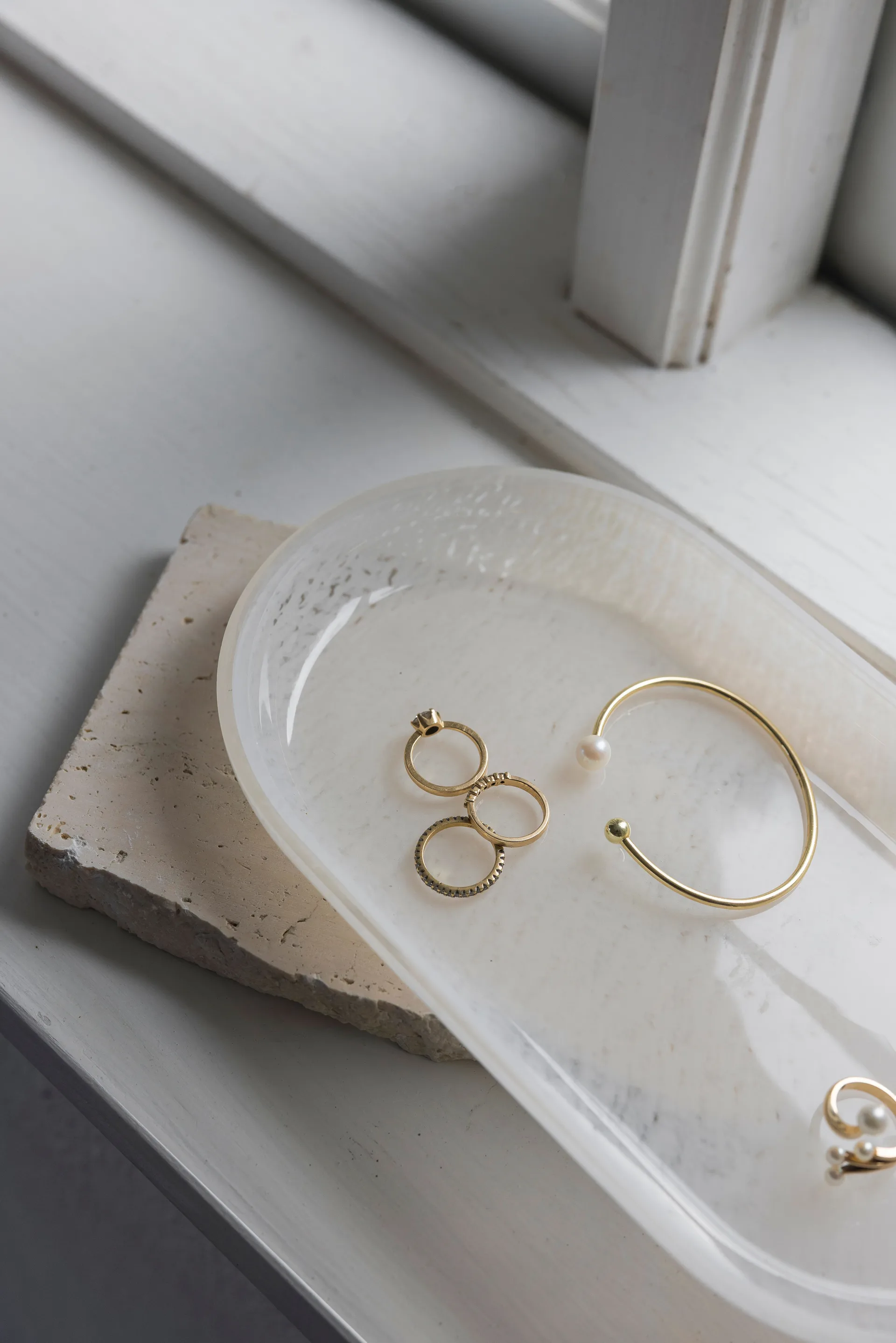 Opal bricka, Linen, 14x25,5 cm Mette Ditmer