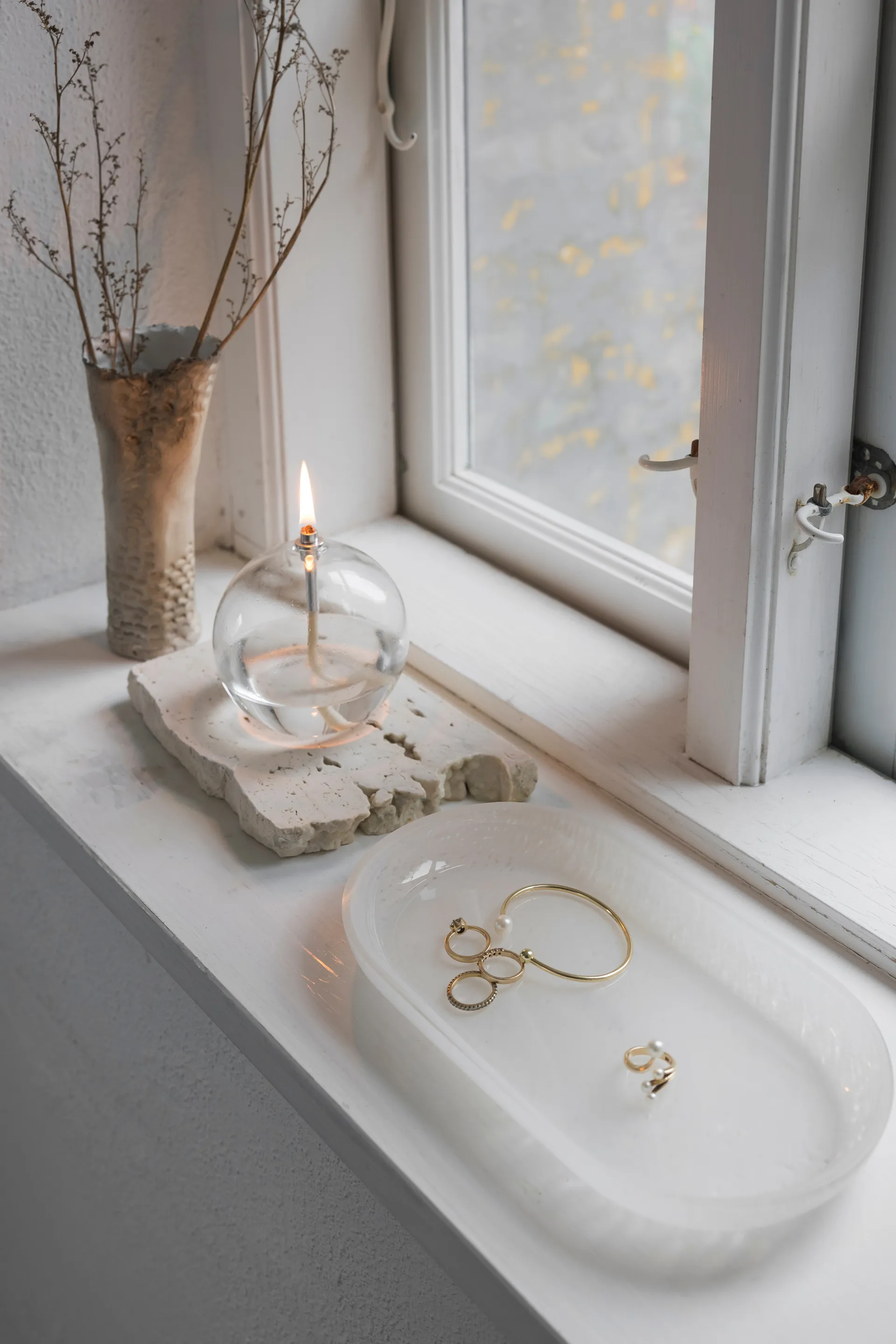 Opal bricka, Linen, 14x25,5 cm Mette Ditmer