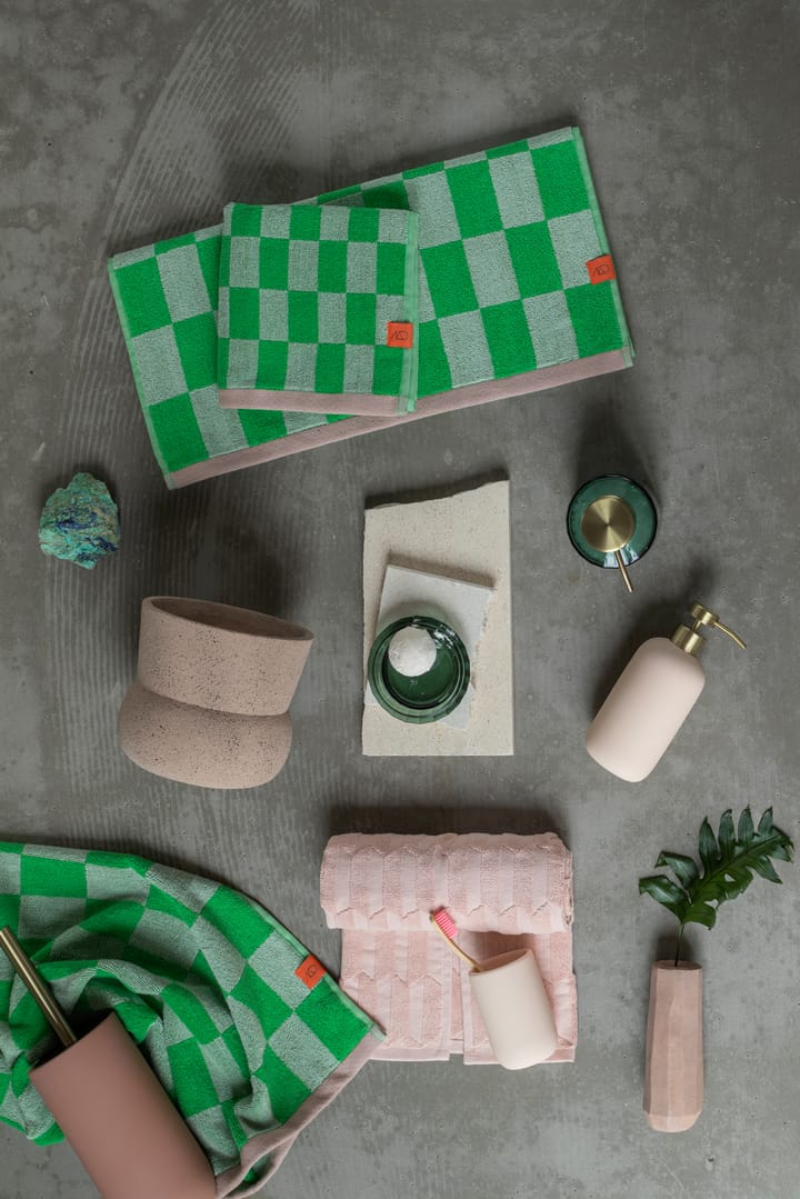 Retro handduk 70x133 cm, Classic green Mette Ditmer