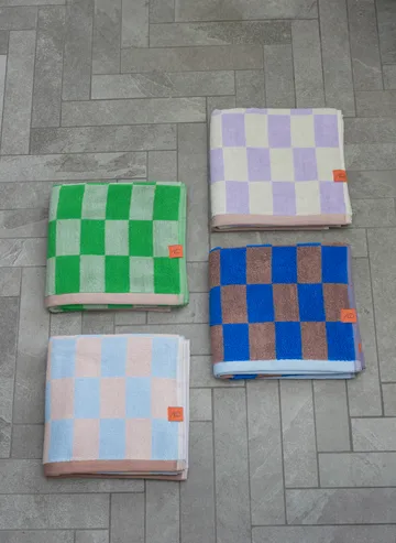 Retro handduk - Classic green, 50x90 cm - Mette Ditmer