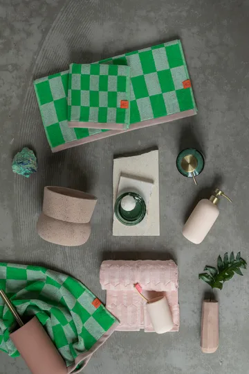 Retro handduk - Classic green, 70x133 cm - Mette Ditmer