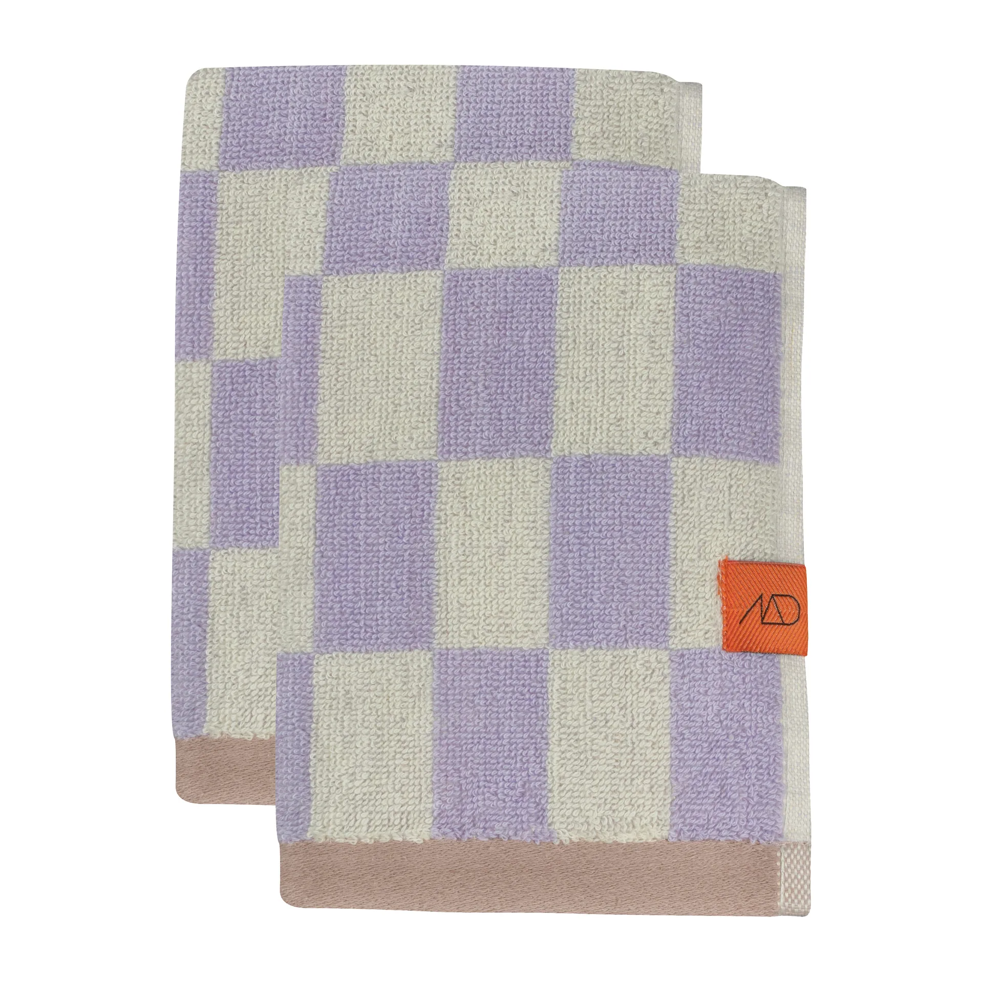 Retro handduk, Lilac, 40x55 cm, 2-pack Mette Ditmer