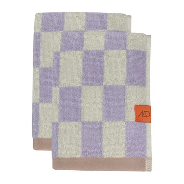 Retro handduk - Lilac, 40x55 cm, 2-pack - Mette Ditmer