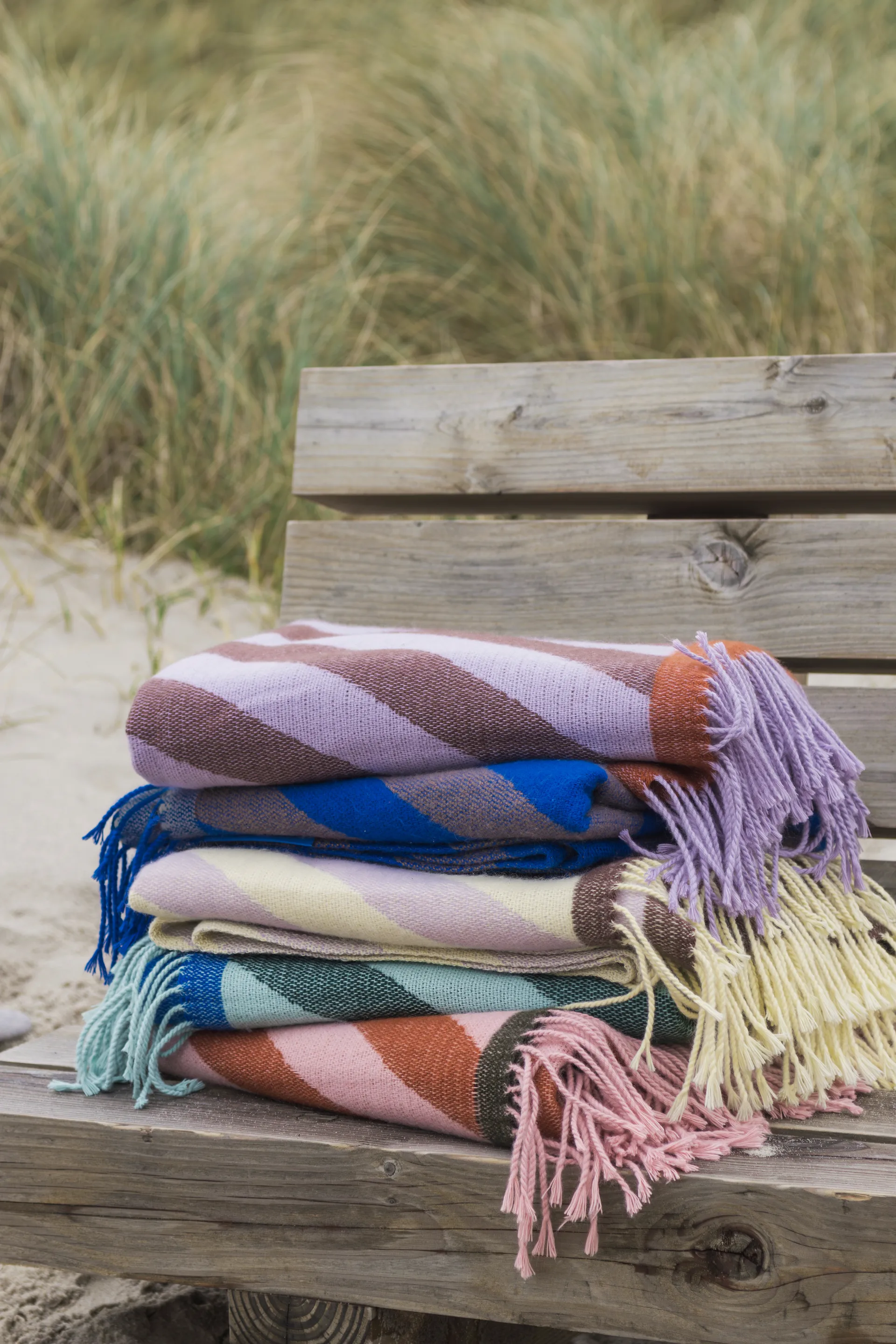 Retro pläd 125x170 cm, Brown Mette Ditmer