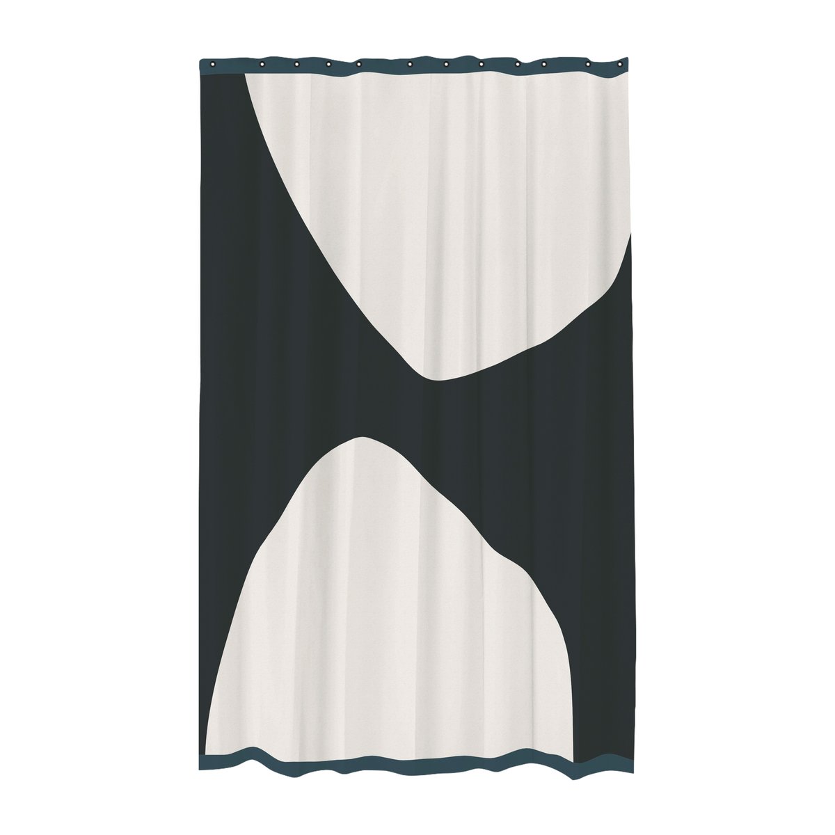 Mette Ditmer Rock duschdraperi 150x200 cm Black | Skandinavisk Design | Duschdraperier | Svart