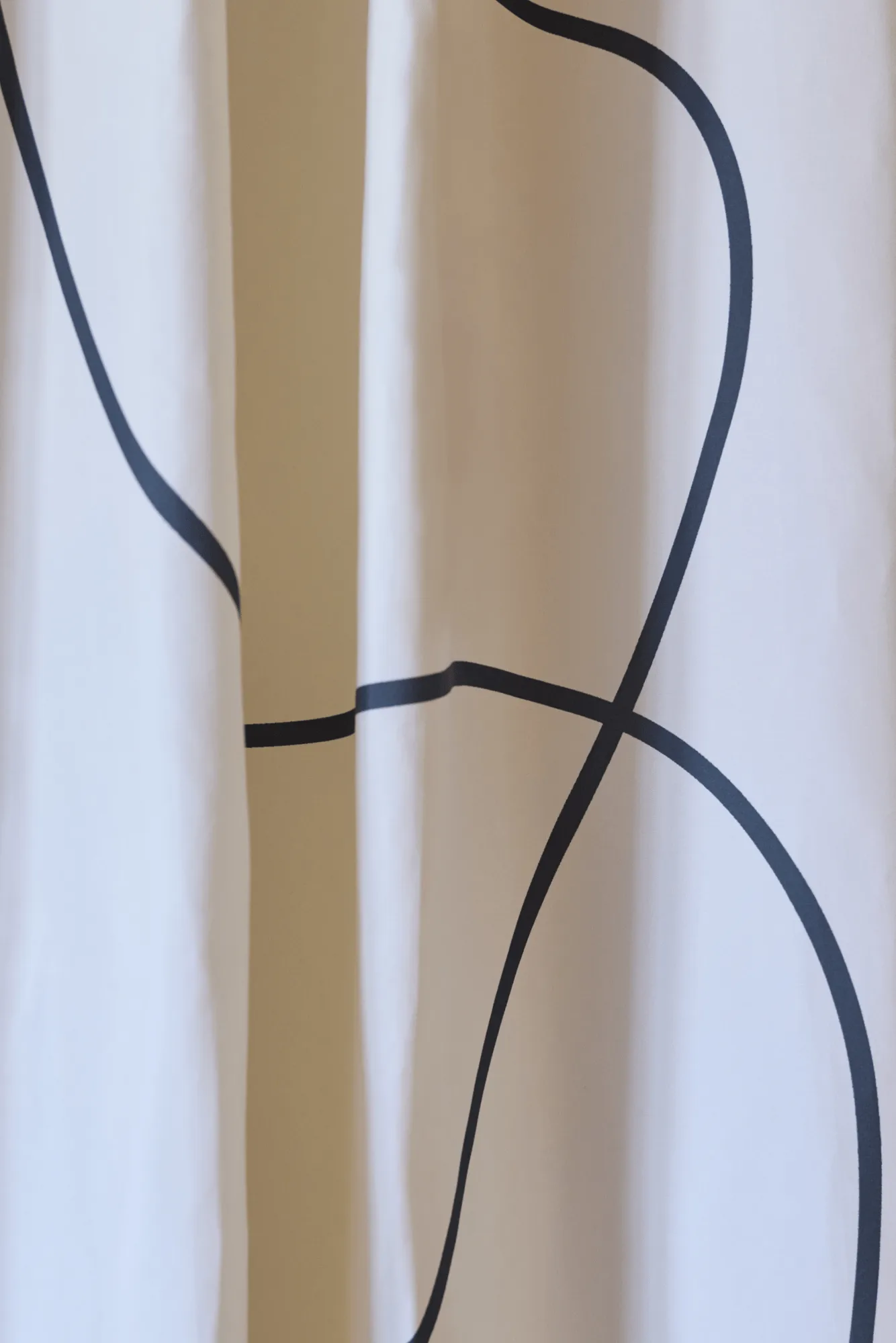 Shadow duschdraperi, Vit, 150x200 cm Mette Ditmer
