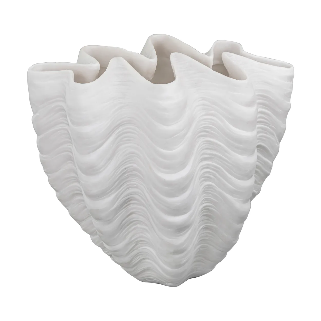 Mette Ditmer Shell vas Large, 30 cm | Skandinavisk Design | Vaser | Vit