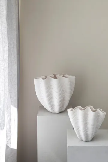 Shell vas - Small, 22 cm, white - Mette Ditmer