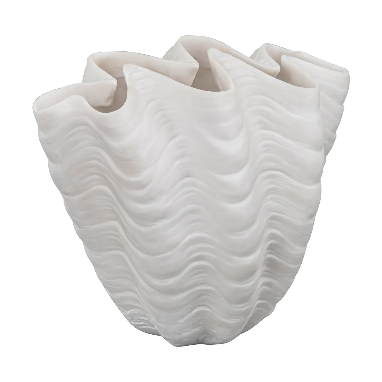 Mette Ditmer Shell vas Small, 22 cm | Skandinavisk Design | Vaser | Vit