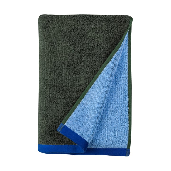 Soft badhandduk 70x133 cm, Dark olive-light blue Mette Ditmer