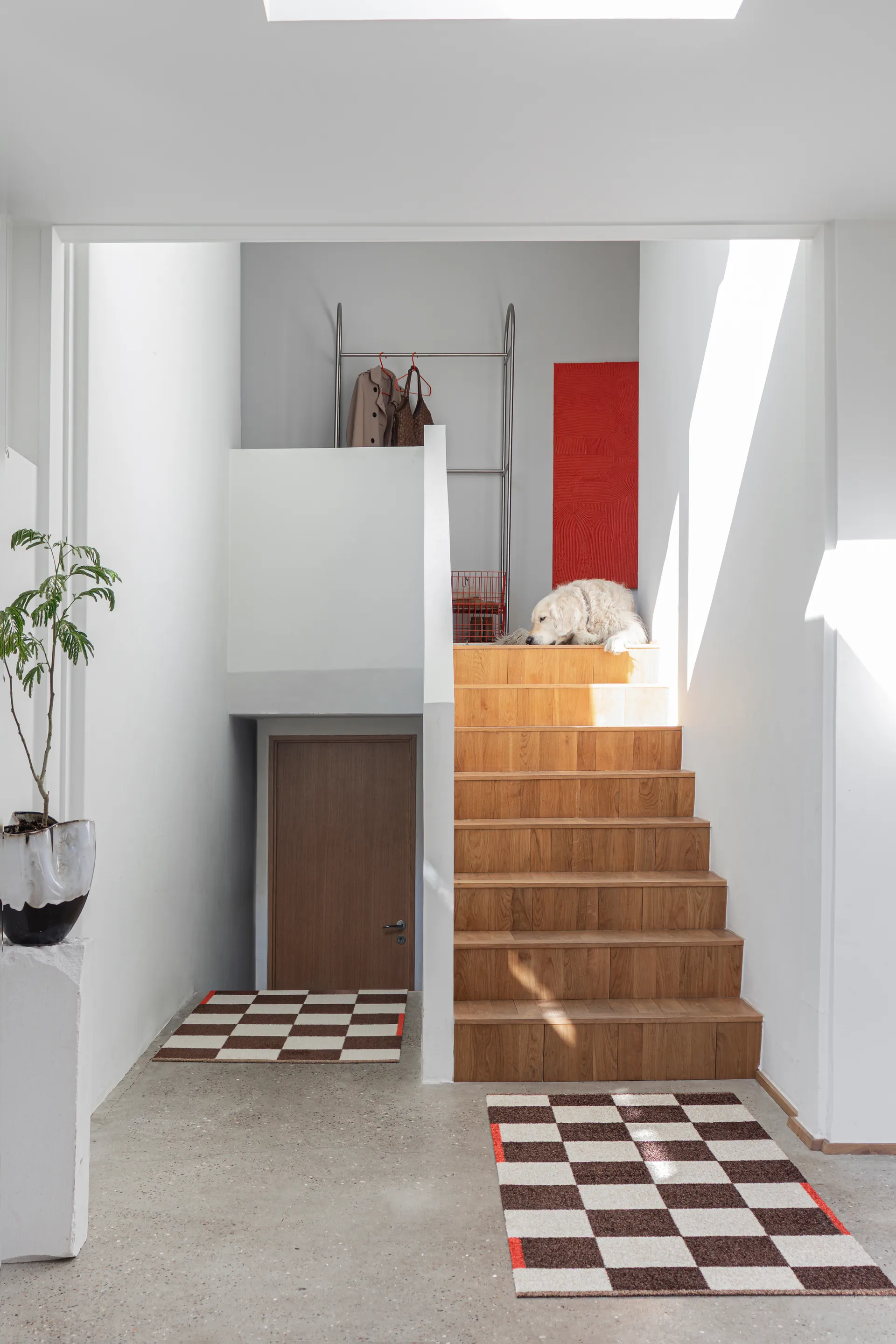 Square all-round matta large, Brown Mette Ditmer