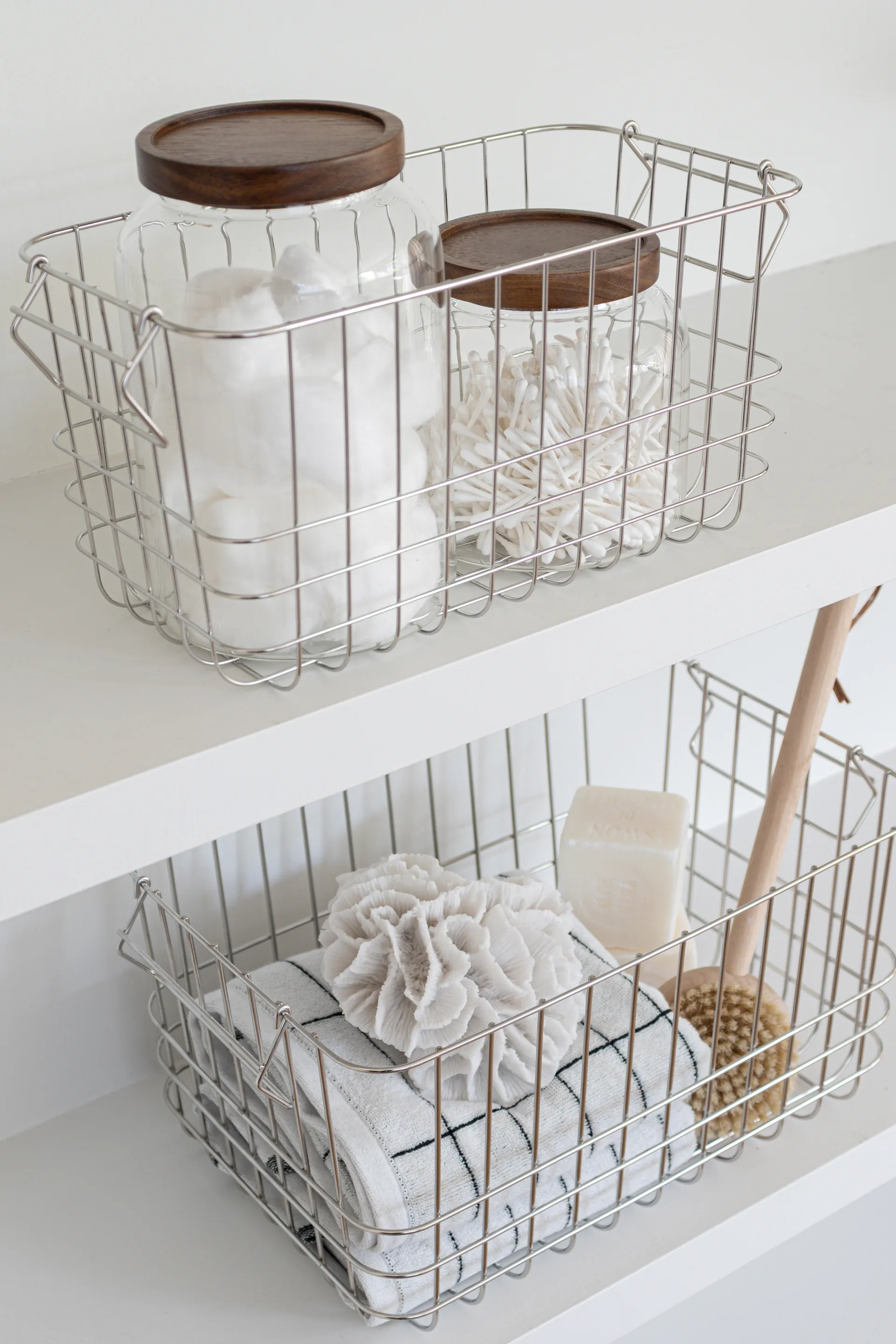 Store-it förvaringskorg medium, Chrome Mette Ditmer
