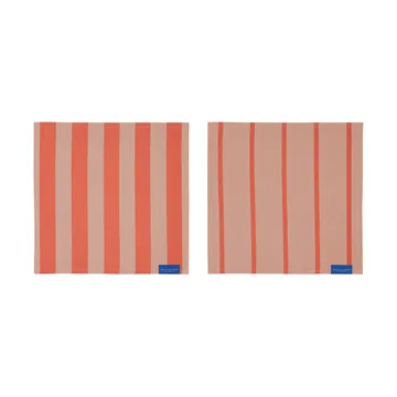 Stripes disktrasa 33x33 cm 2-pack - Latte - Mette Ditmer