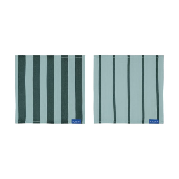Stripes disktrasa 33x33 cm 2-pack - Mint - Mette Ditmer
