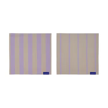 Stripes disktrasa 33x33 cm 2-pack - Sand - Mette Ditmer