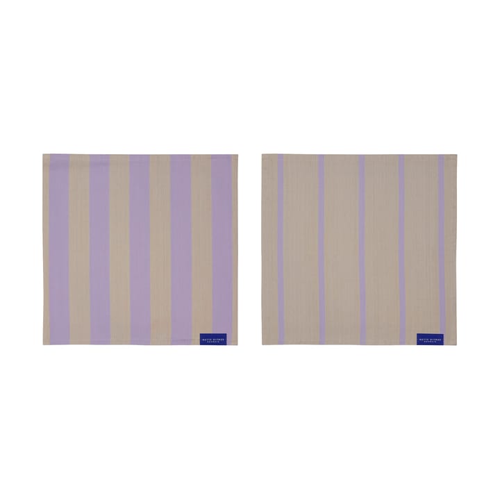 Stripes disktrasa 33x33 cm 2-pack - Sand - Mette Ditmer