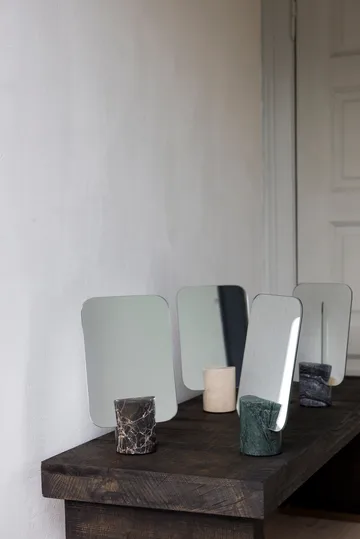 Travertin bordsspegel - Linen - Mette Ditmer