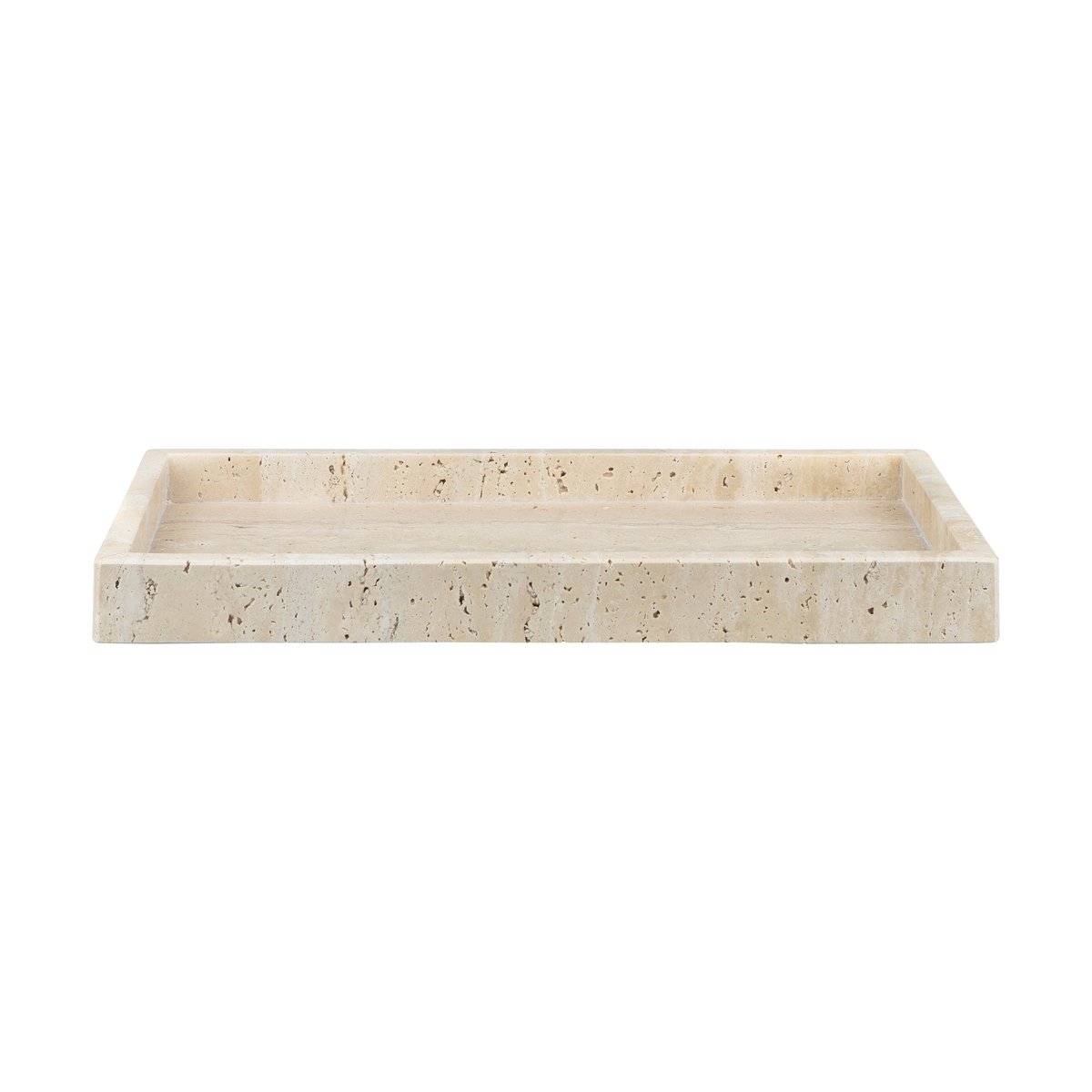 Mette Ditmer Travertine dekorationsbricka 16x31 cm Linen