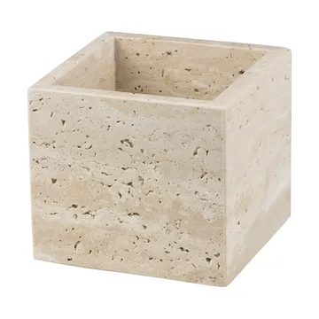 Travertine kub 10x10 cm - Linen - Mette Ditmer