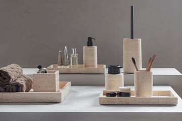Travertine tvålpump 12,5 cm - Linen - Mette Ditmer