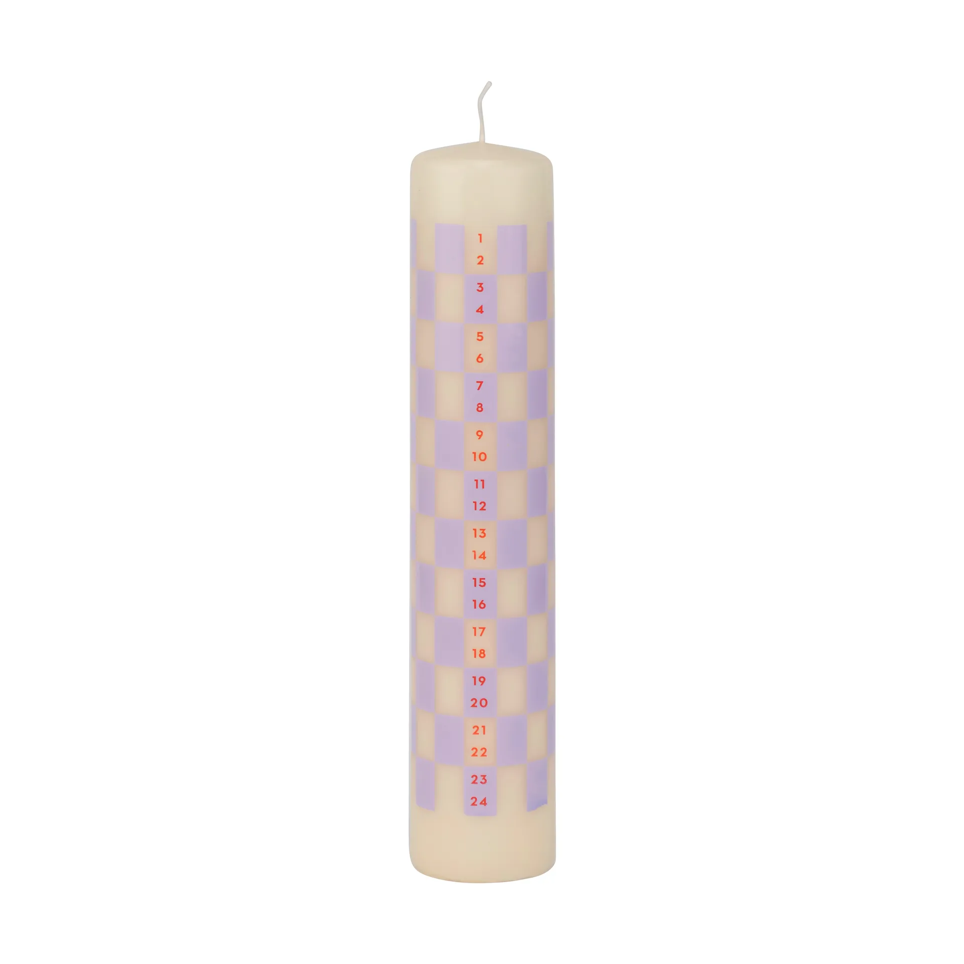 Twentyfour kalenderljus 25 cm, Light lilac Mette Ditmer
