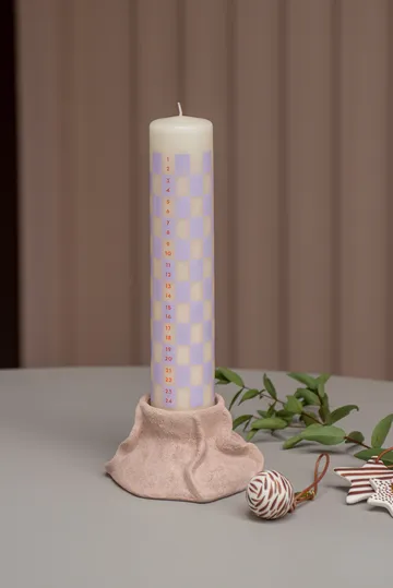 Twentyfour kalenderljus 25 cm - Light lilac - Mette Ditmer