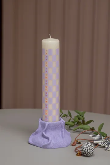 Twentyfour kalenderljus 25 cm - Light lilac - Mette Ditmer