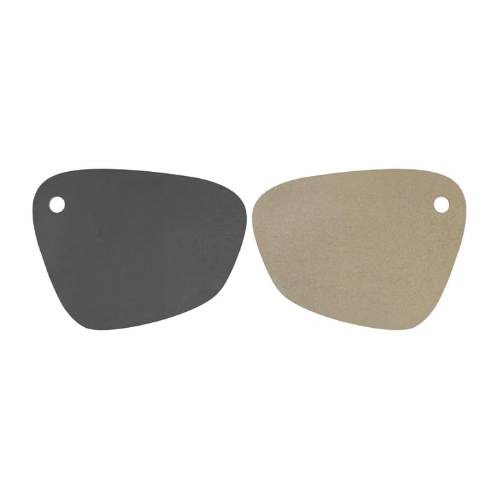 Twin bordstablett vändbar, Dark grey-sand Mette Ditmer