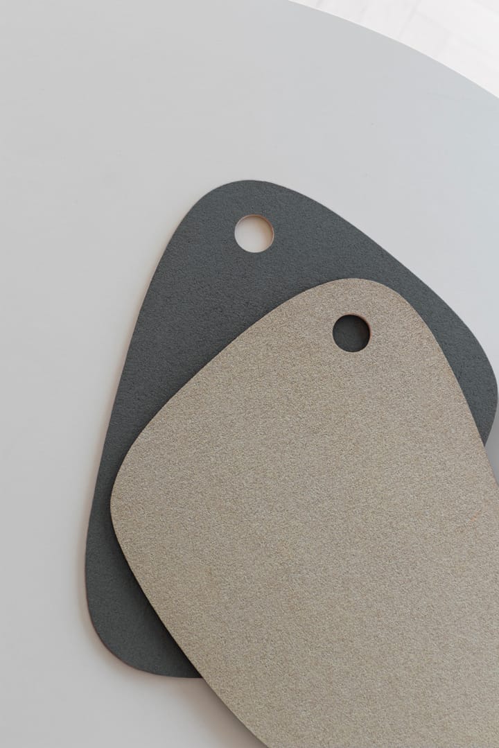 Twin bordstablett vändbar, Dark grey-sand Mette Ditmer