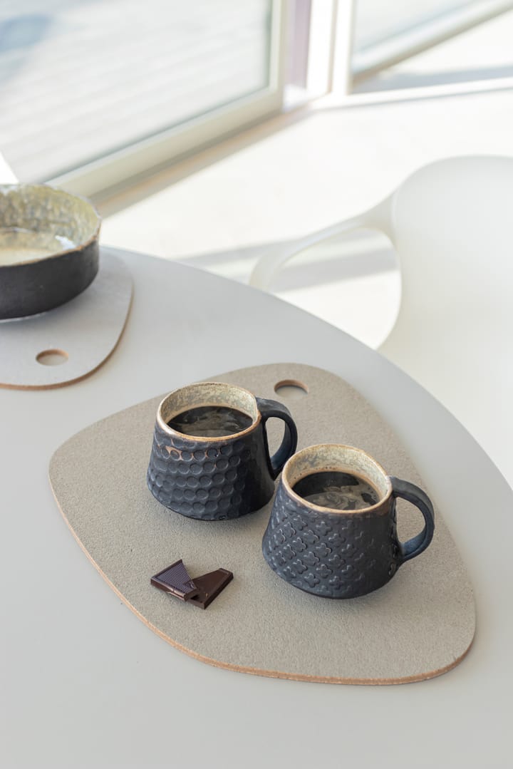 Twin bordstablett vändbar, Dark grey-sand Mette Ditmer