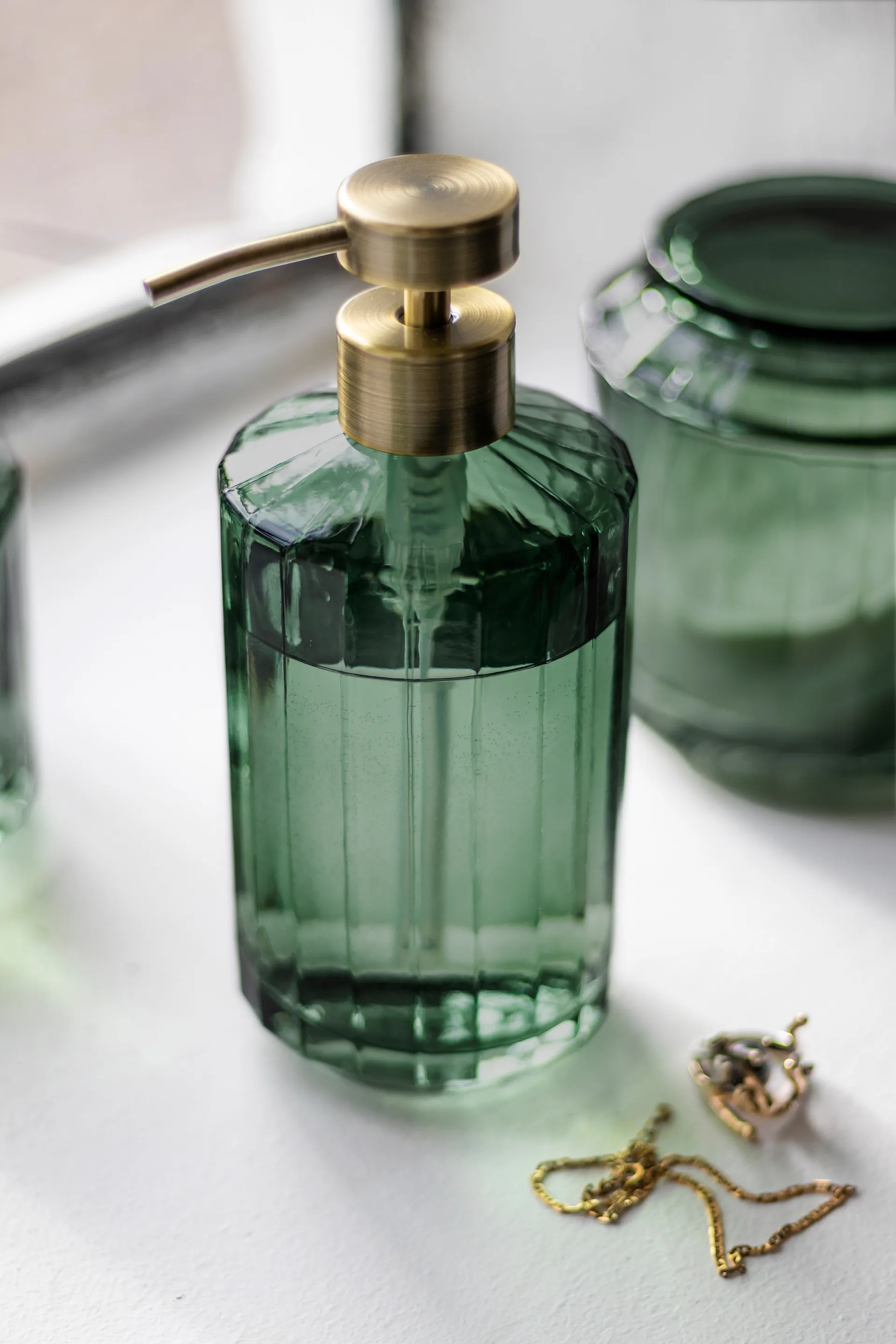 Vision tvålpump hög, Dark forest Mette Ditmer