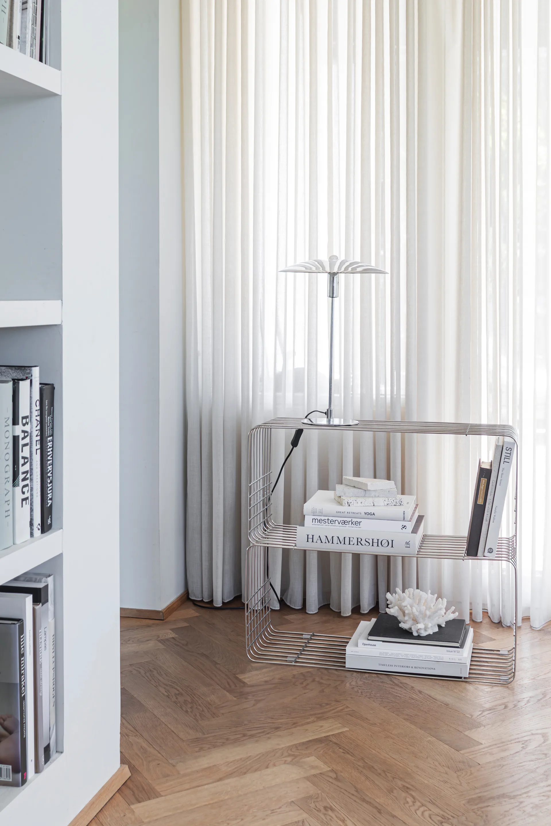 Wire hylla 31x70x26 cm, Chrome Mette Ditmer