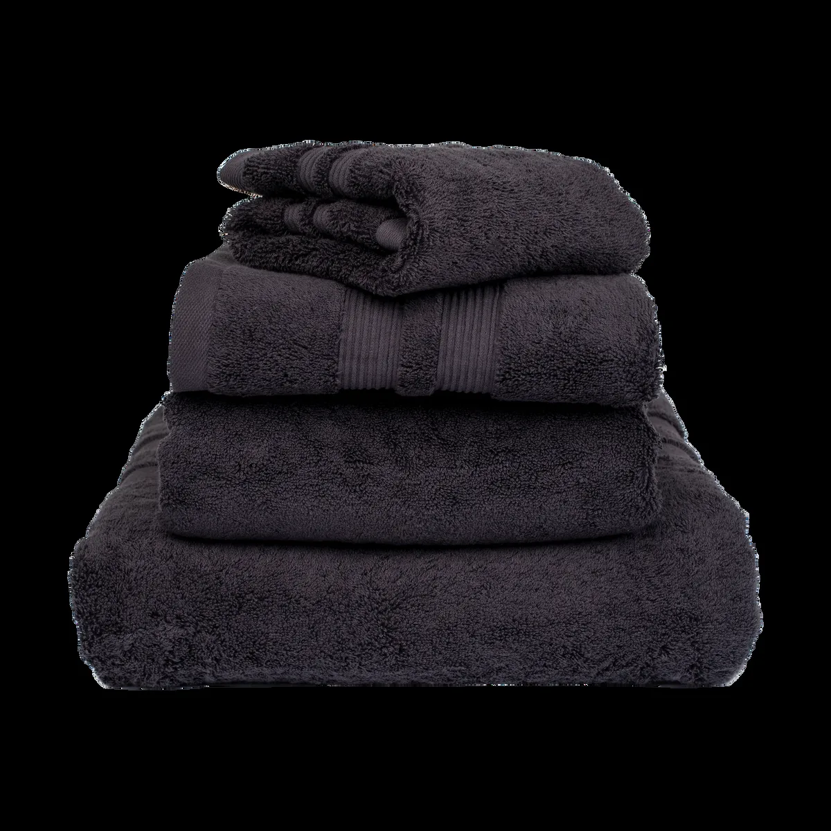 Mille Notti Fontana Handduk EKO Antracit, 50x70 cm