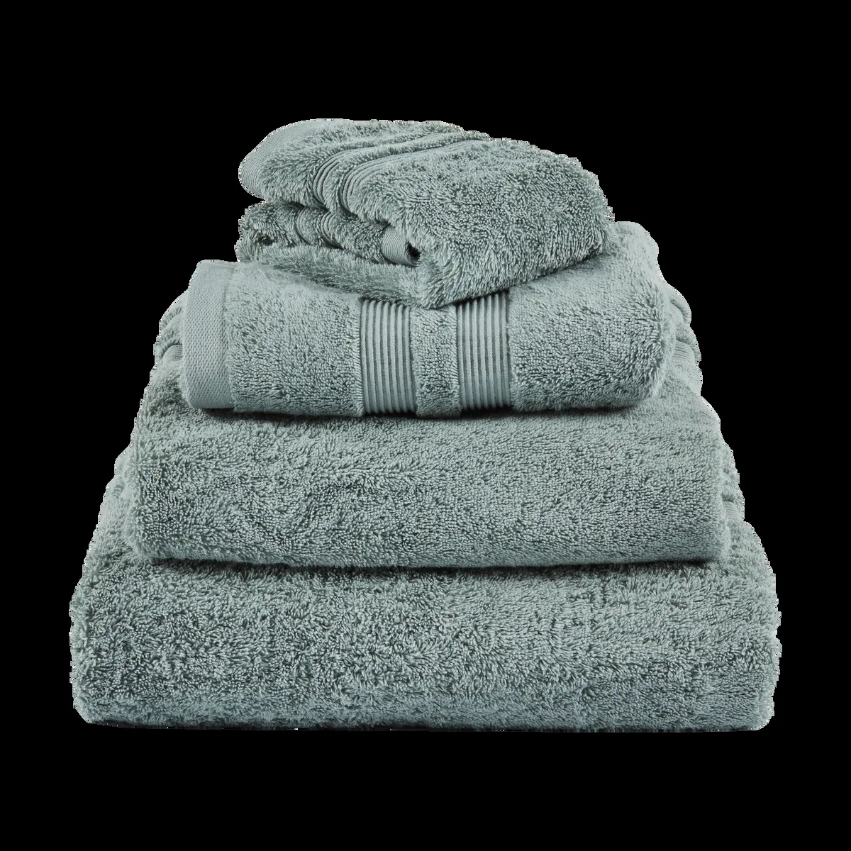 Mille Notti Fontana Handduk EKO Grågrön, 50x70 cm