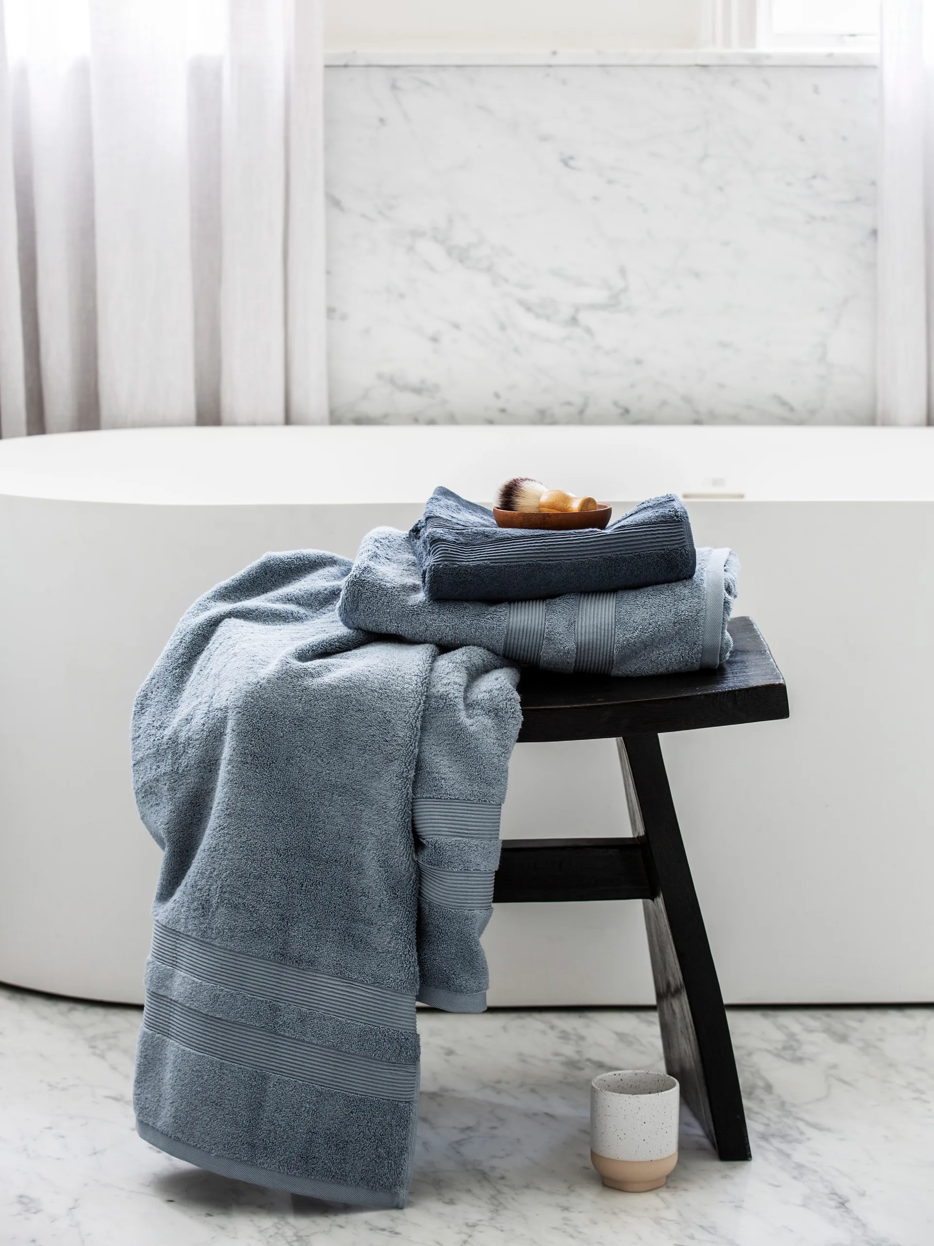 Fontana Handduk EKO, Ljusblå, 50x70 cm Mille Notti