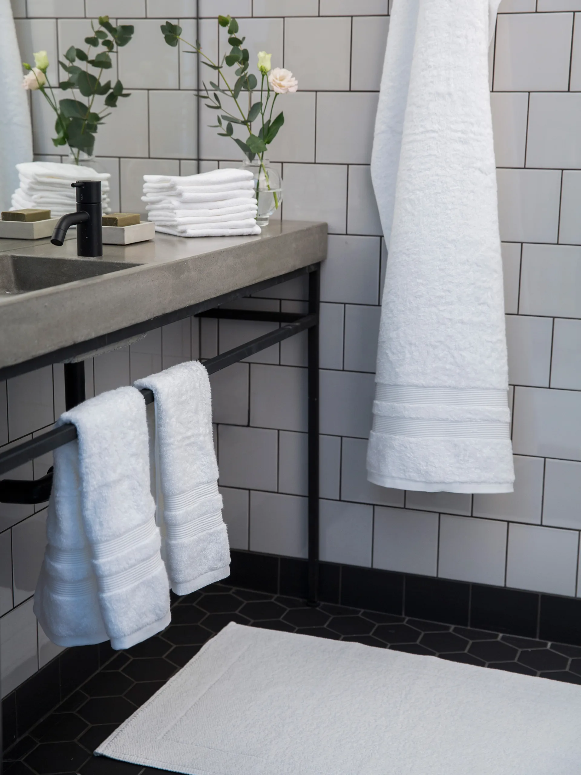 Fontana Handduk EKO, Vit, 50x70 cm Mille Notti