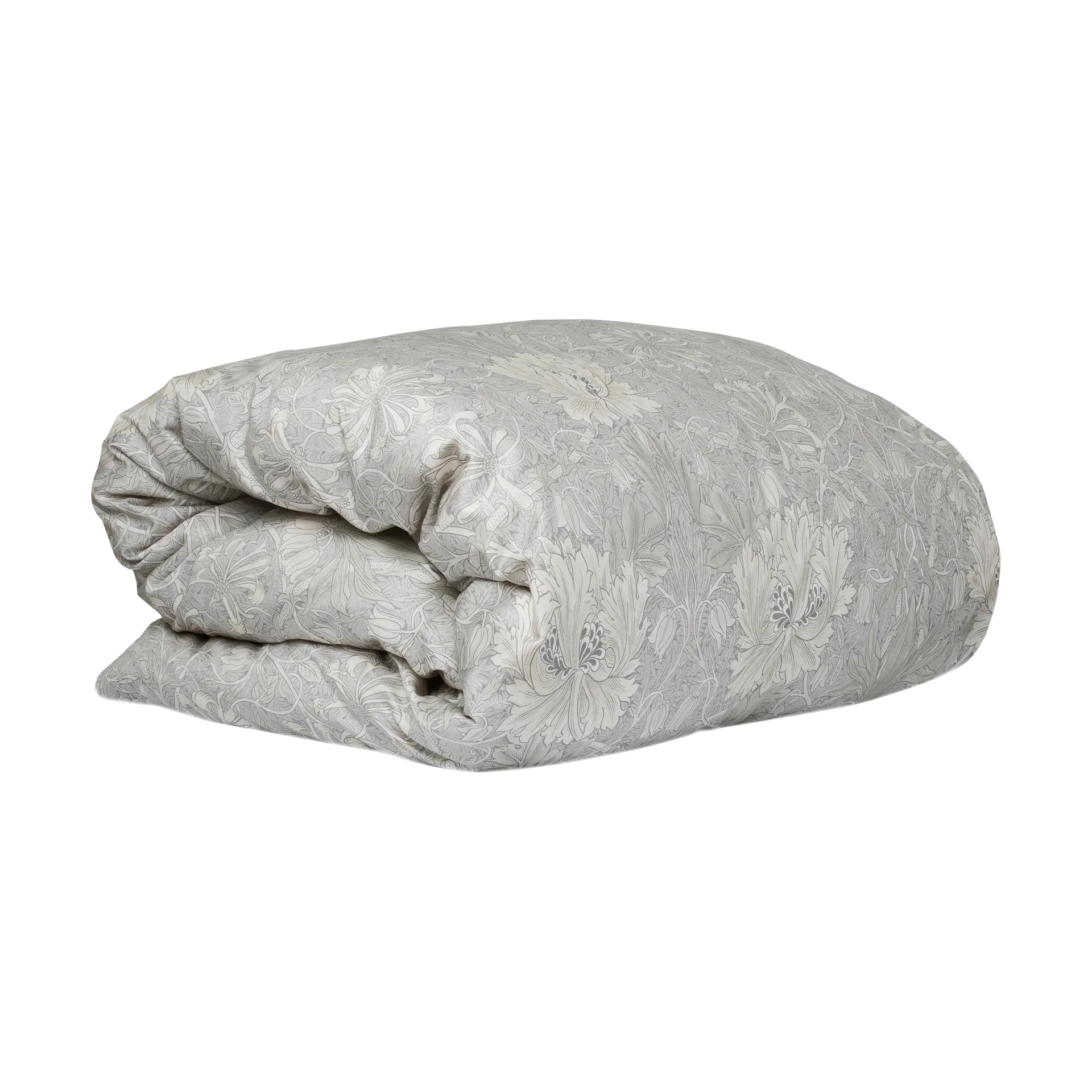 Honeysuckle & Tulip Påslakan, Grå, 150x210 cm Mille Notti
