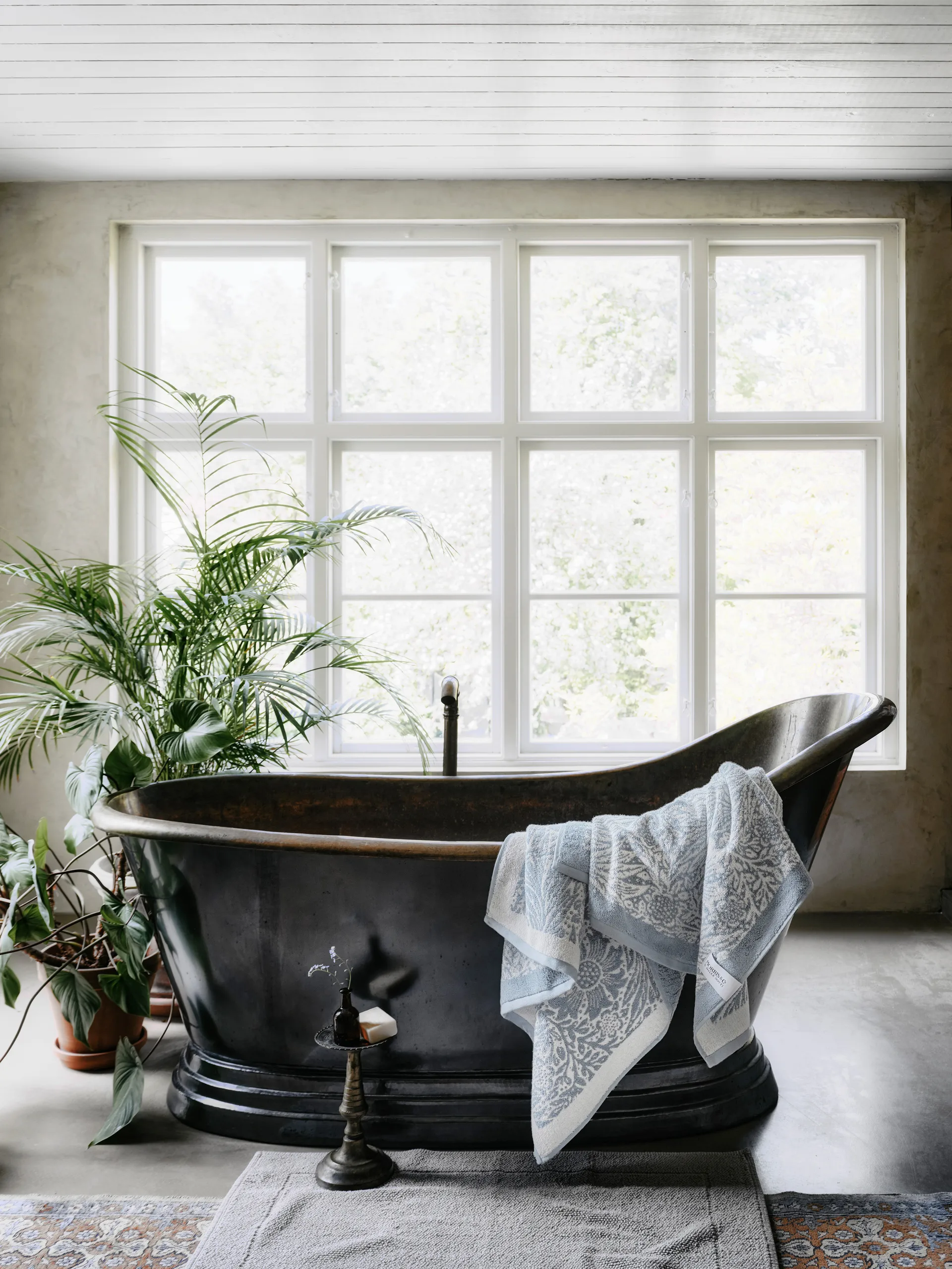 Morris & Co. Marigold Handduk EKO, Blå, 86x150 cm Mille Notti