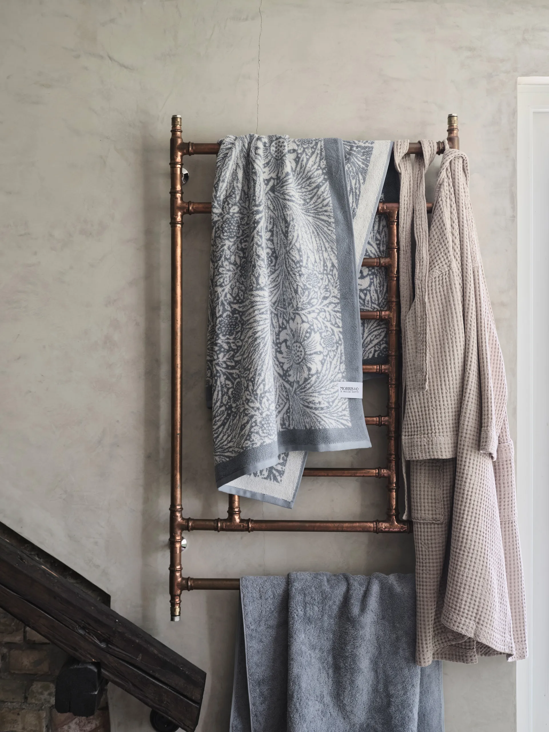 Morris & Co. Marigold Handduk EKO, Blå, 86x150 cm Mille Notti