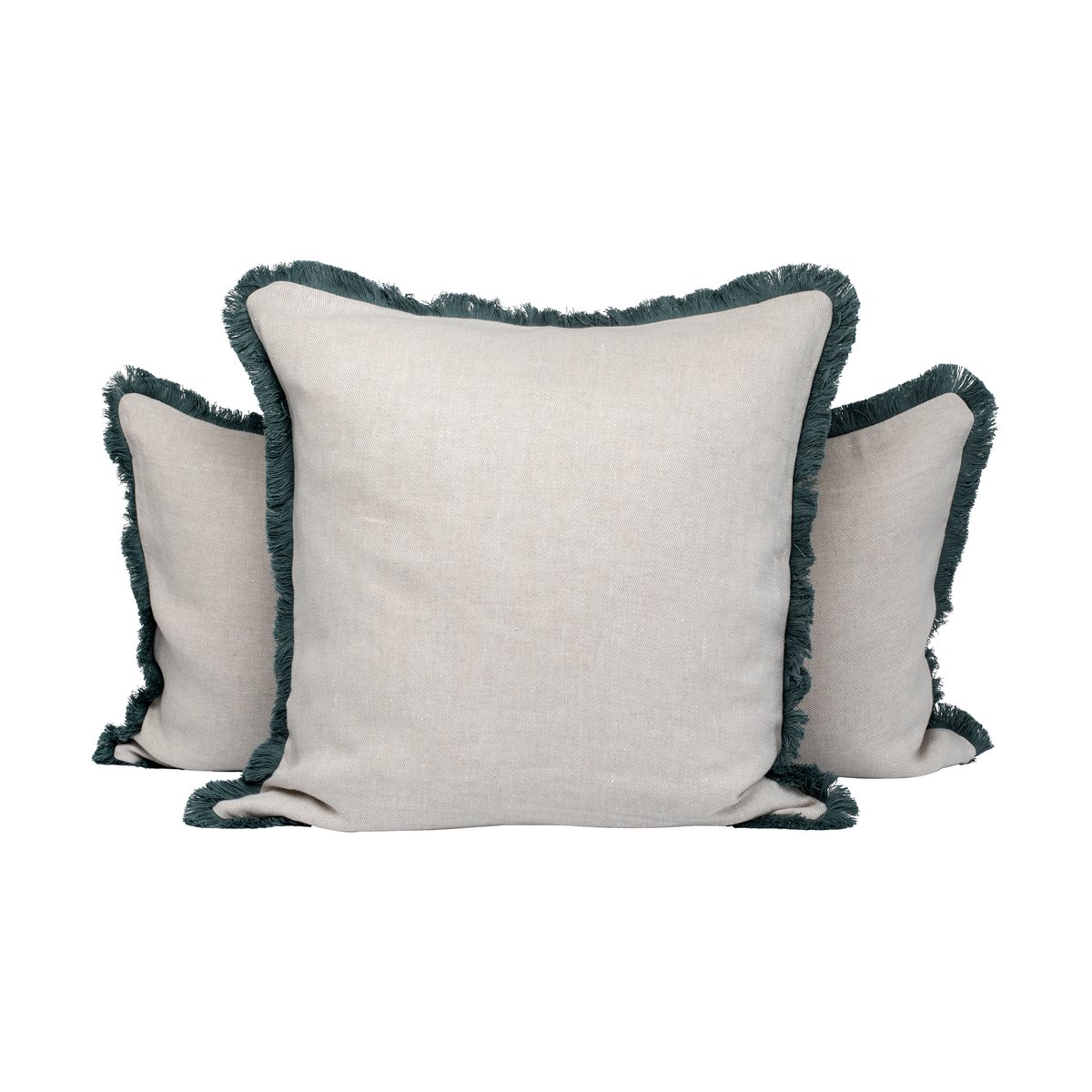 Mille Notti Pienza kuddfodral Beige-grön, 50x50 cm | Skandinavisk Design | Kuddfodral | Beige