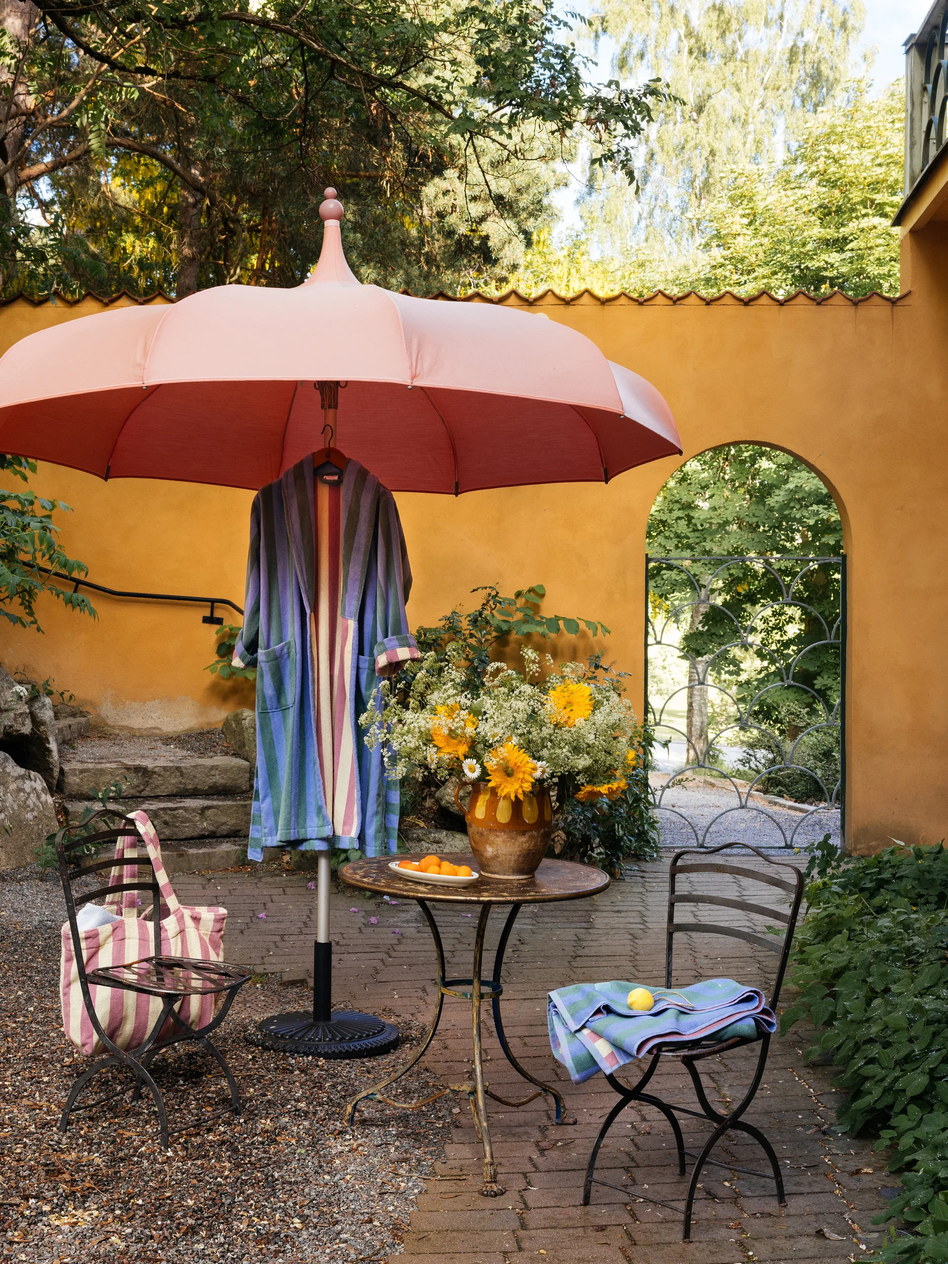 Positano strandbadlakan 100x180 cm, Ljusblå Mille Notti