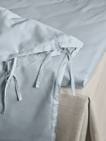 Satina Påslakan - Ljusblå, 150x210 cm - Mille Notti