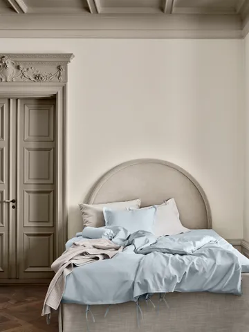 Satina Påslakan - Ljusblå, 150x210 cm - Mille Notti