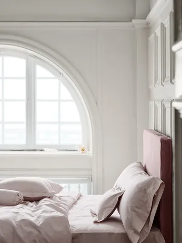 Satina Påslakan - Rosa, 220x220 cm - Mille Notti