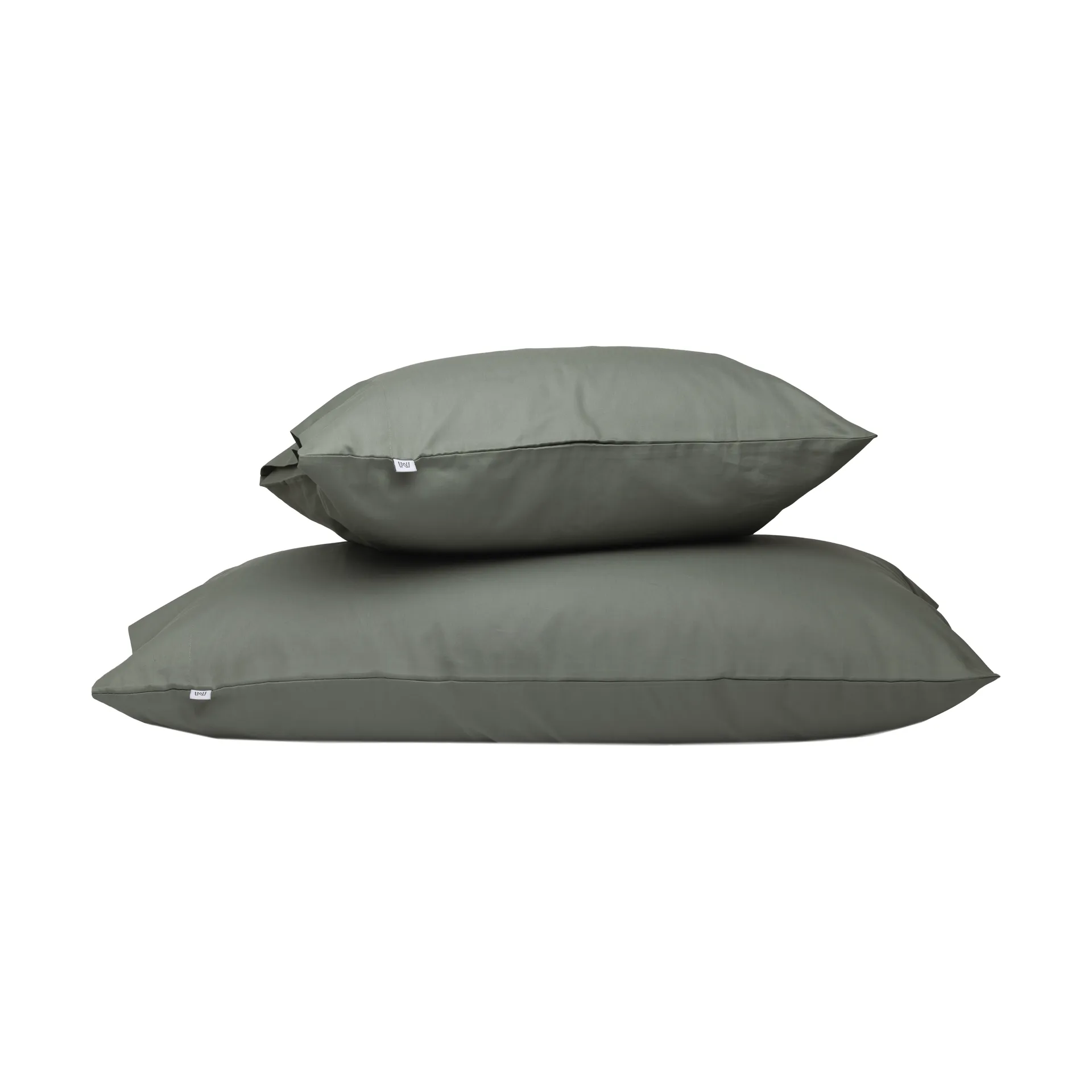 Satina plain örngott, Grön, 50x60 cm Mille Notti